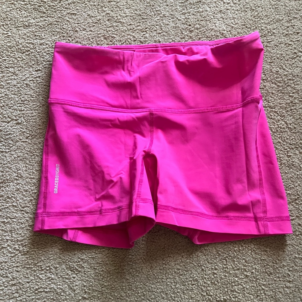 Graced by grit hot pink running shorts